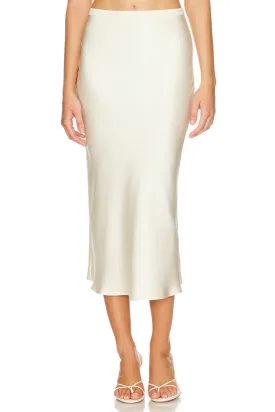 Anine Bing - Bar Silk Skirt in Sand