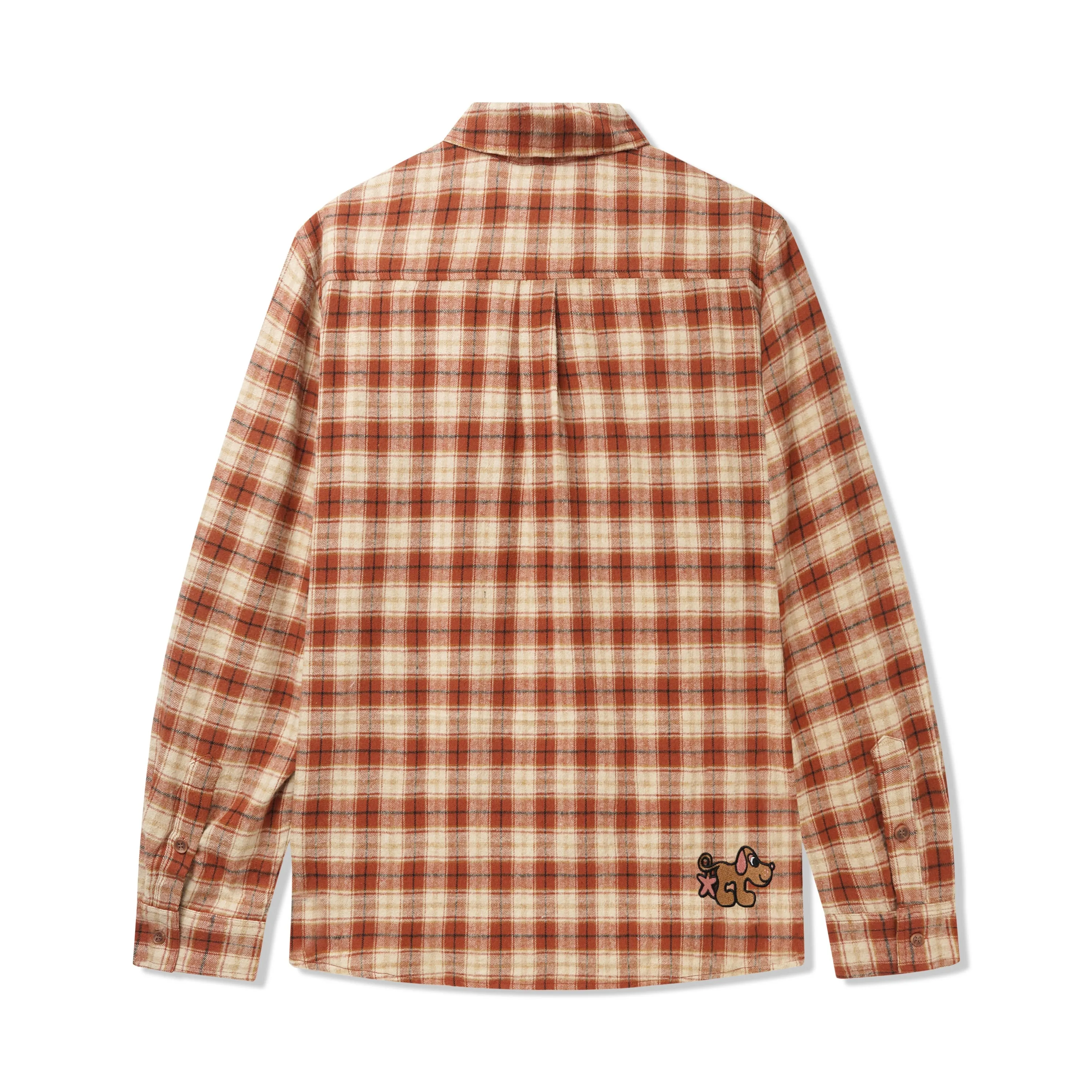 Butter Goods Pooch Flannel Shirt Brick