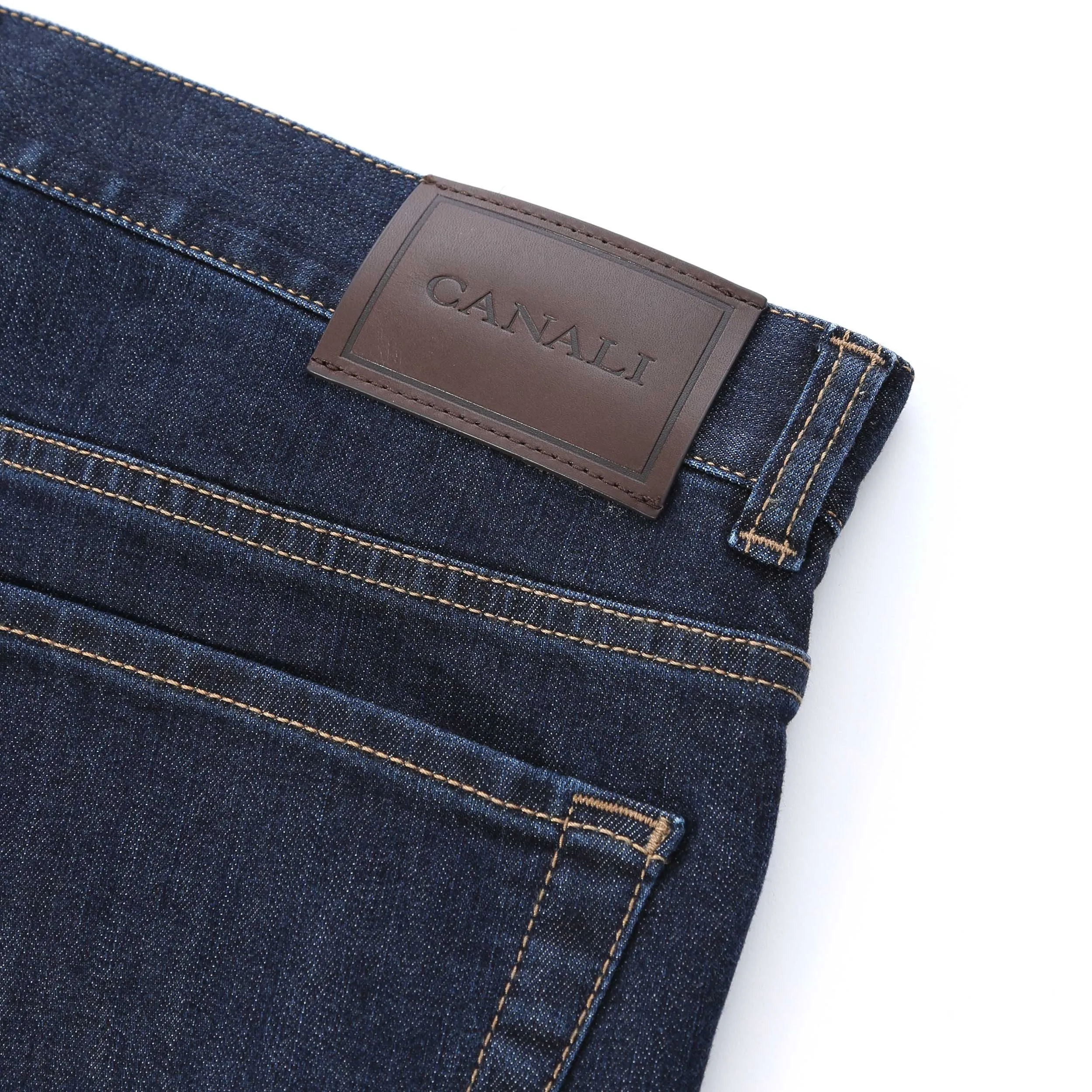 Canali Classic Jean in Dark Blue Denim