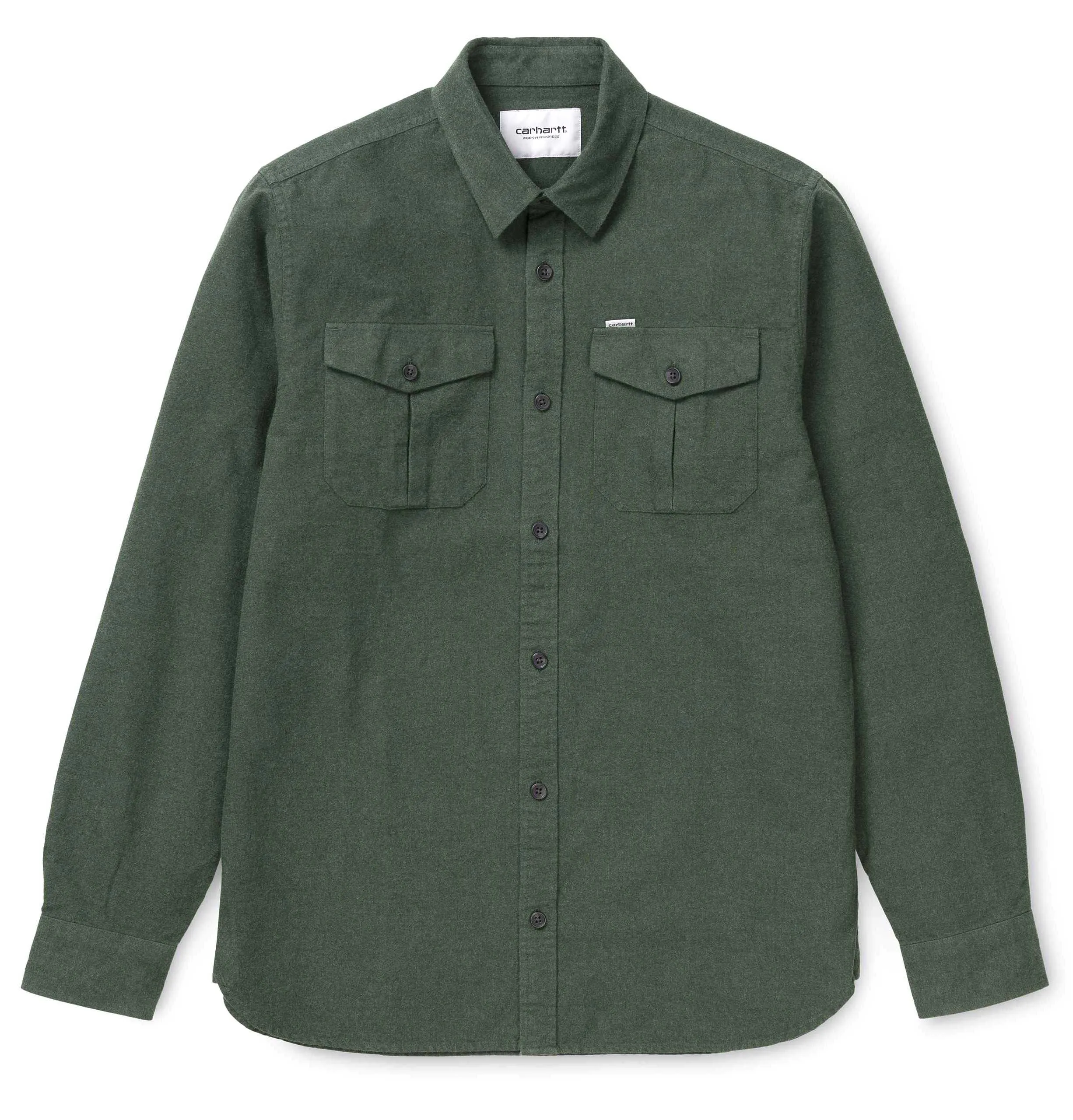 Carhartt WIP L/S Vendor Shirt – Chrome Green Heather