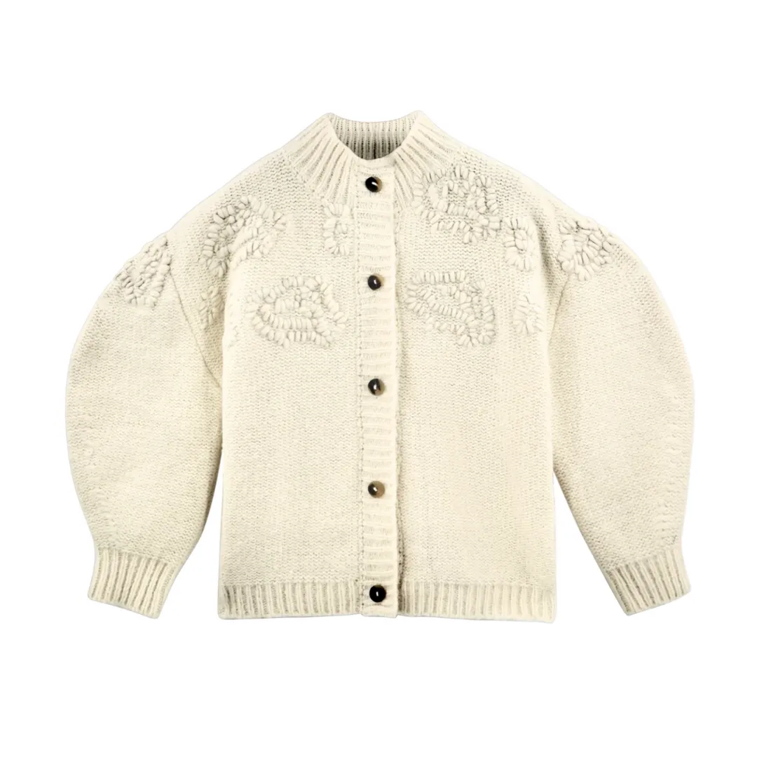 Cusco Waterlily Cardigan {Ivory}