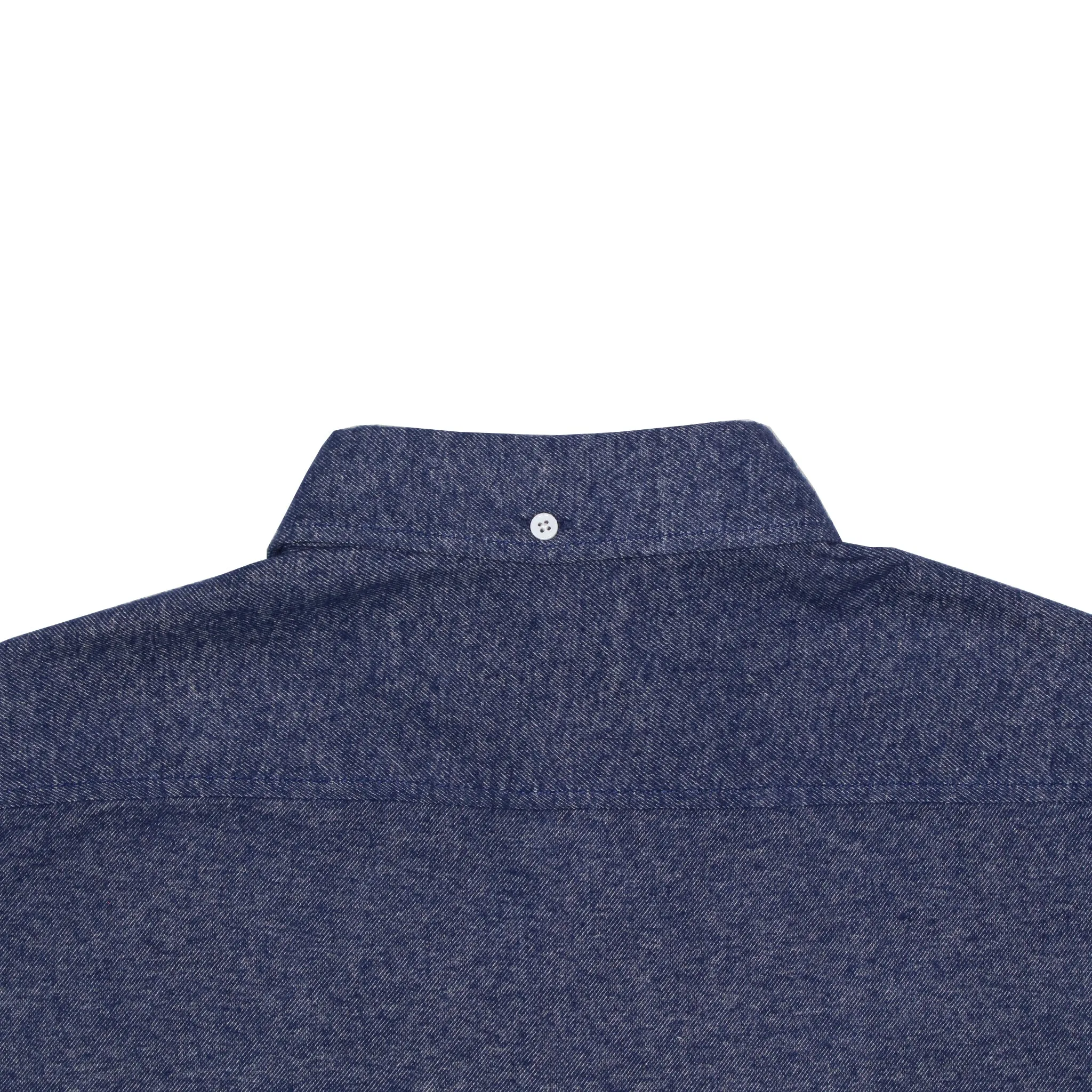 Dark Blue Twill Brushed Flannel