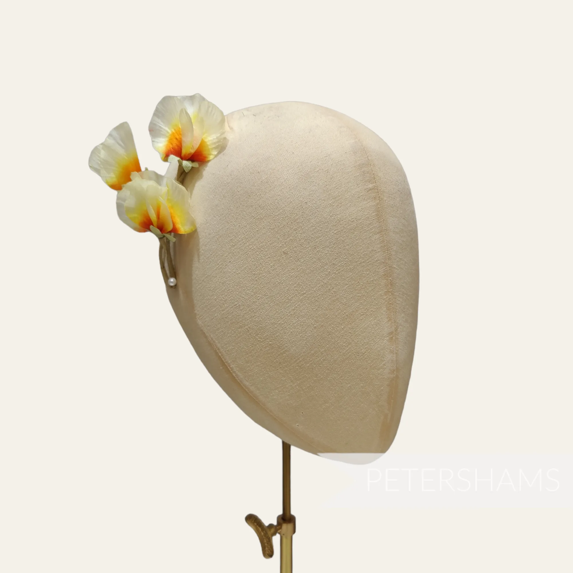 'Hestia' Vintage German 1950's Sweet Pea Silk Flower Stem