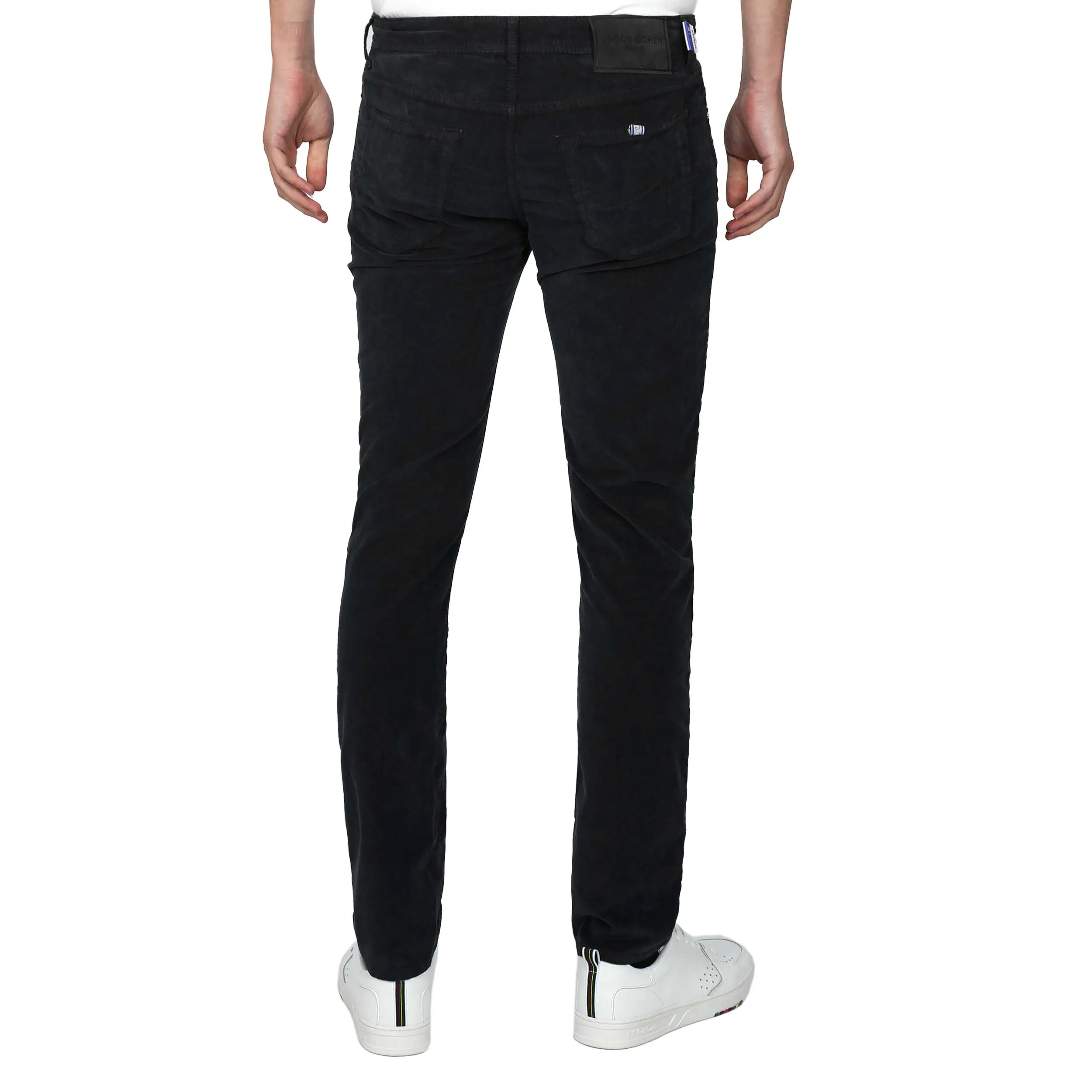 Jacob Cohen Bard 5 Pocket Moleskin Jean in Black