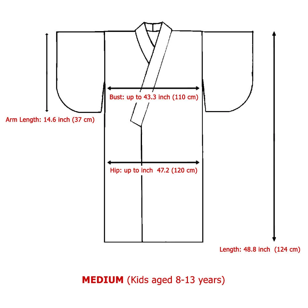 Japanese Tengu Black Kimono Robe Costume for Boys