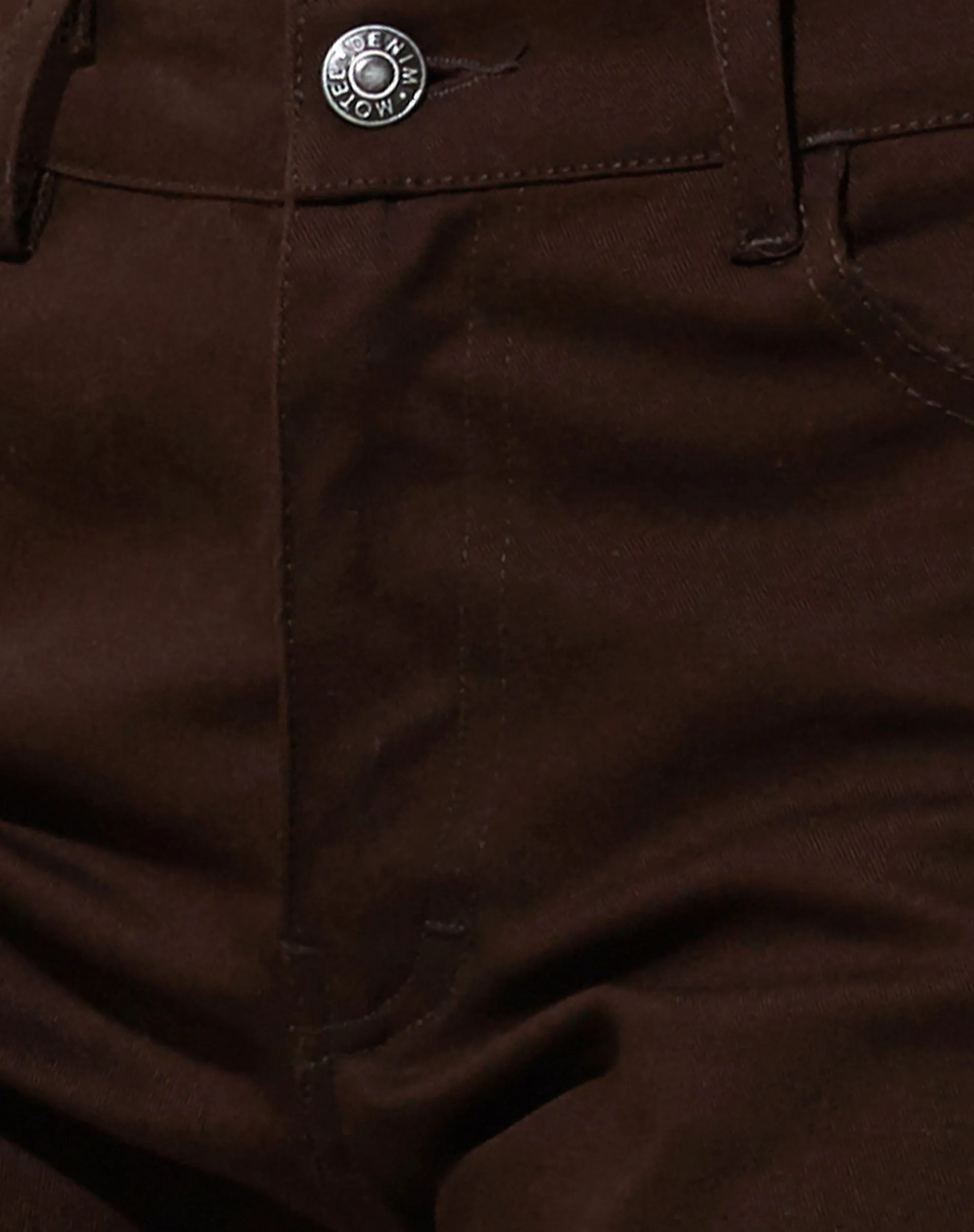 Jopan Flare Trouser in Twill Bitter Chocolate