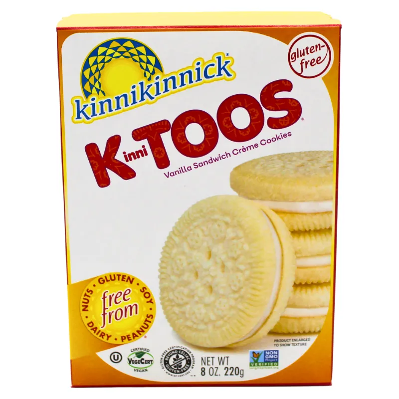 Kinnikinnick KinniToos Vanilla Sandwich Creme Cookies 8oz