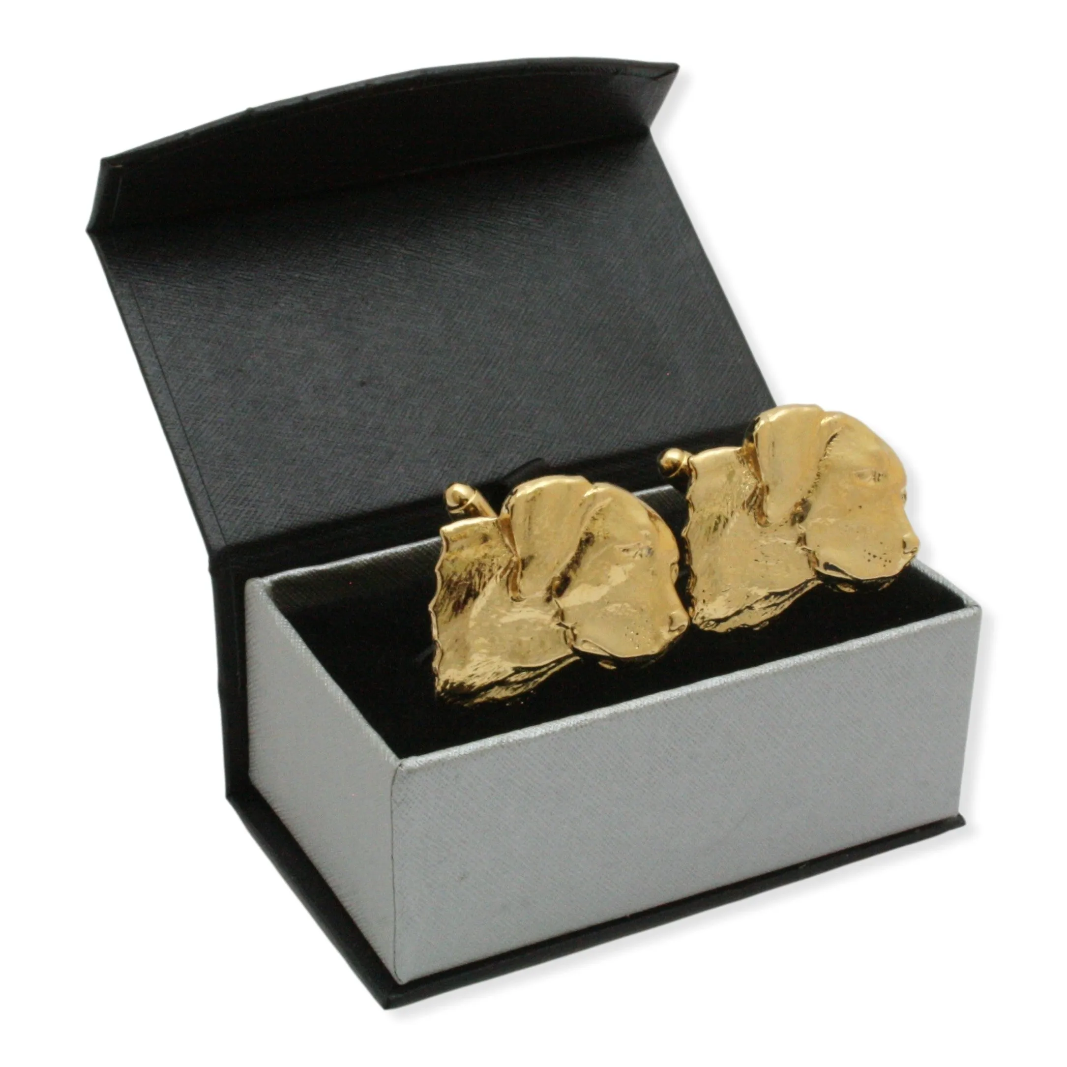 Labrador Head Luxury Gold Plated 22ct Cufflinks