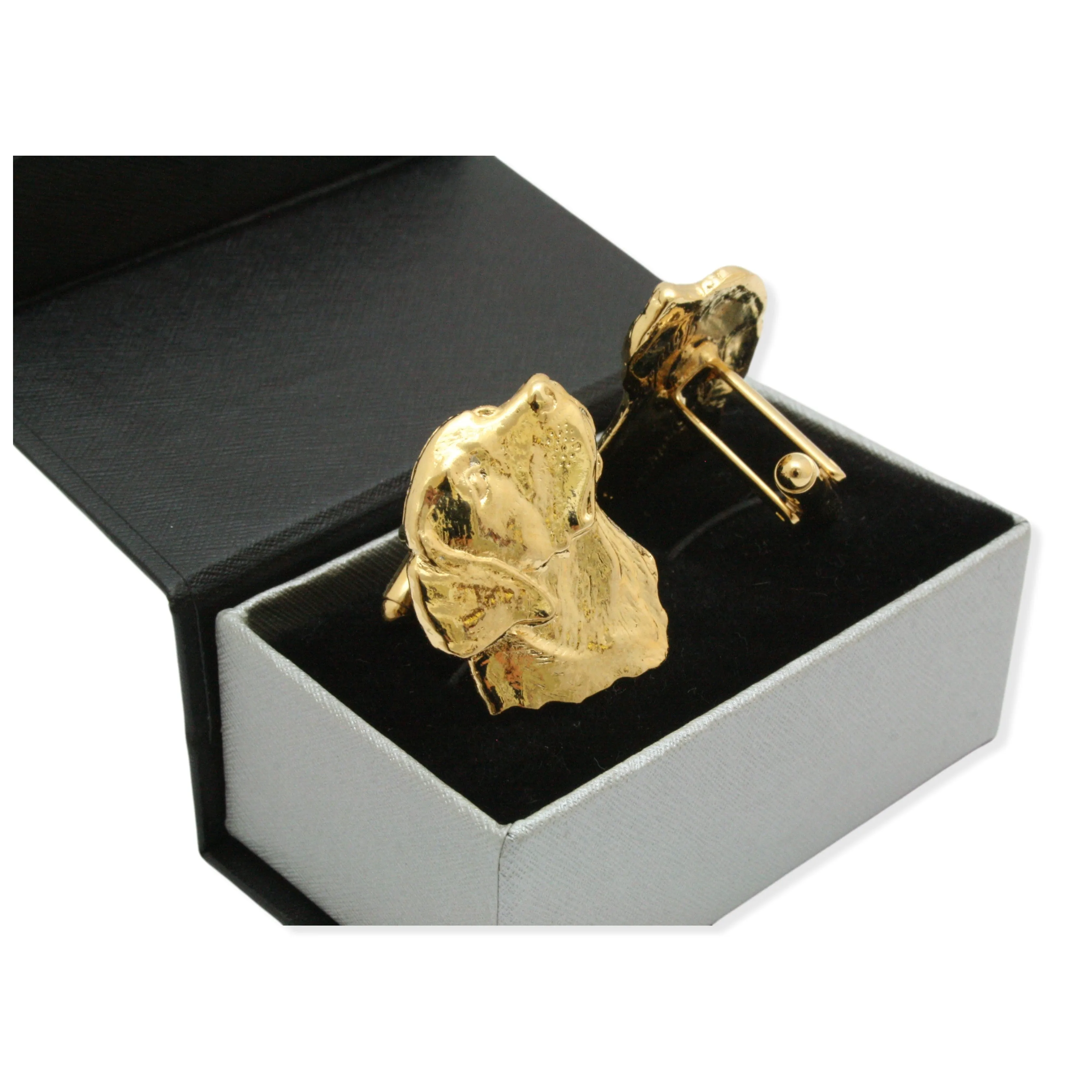 Labrador Head Luxury Gold Plated 22ct Cufflinks