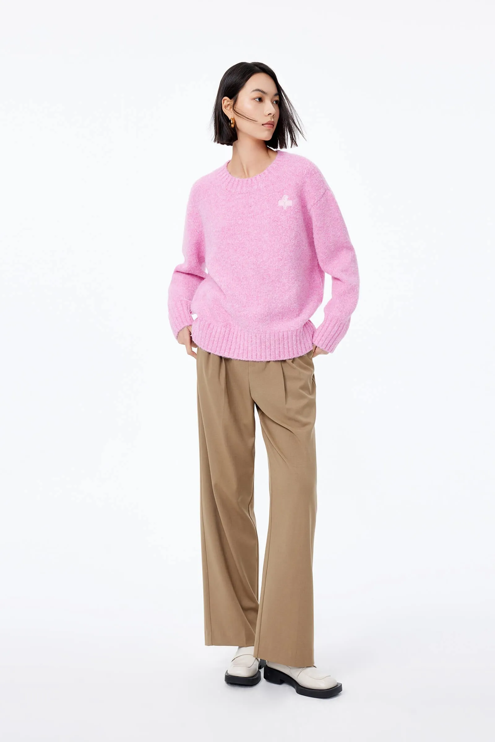 LILY Mohair Blend Knit Sweater