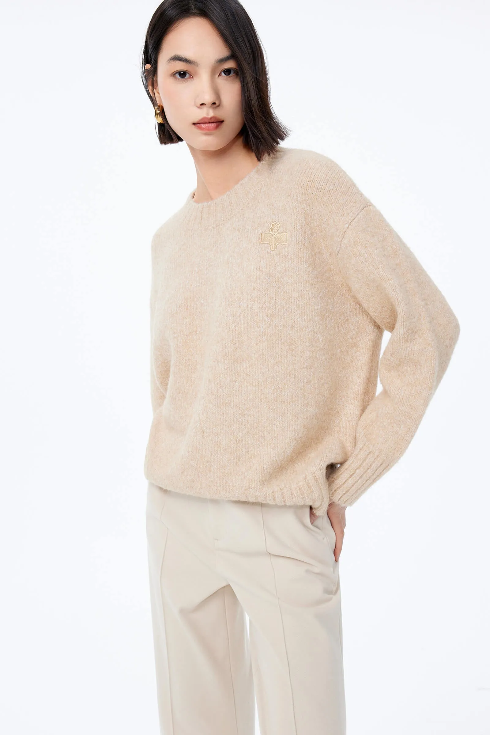 LILY Mohair Blend Knit Sweater