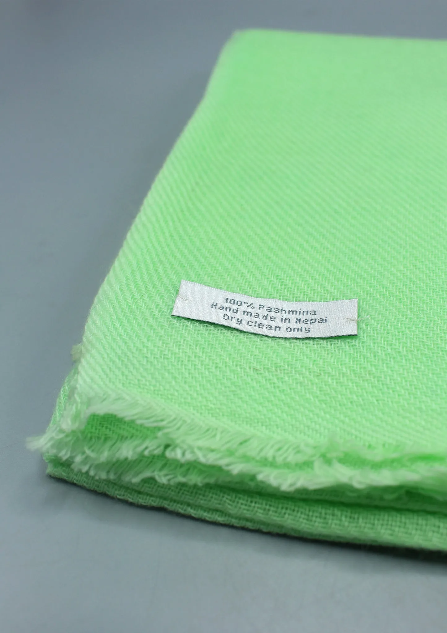 Lovely Neon Green Pure Pashmina Shawl