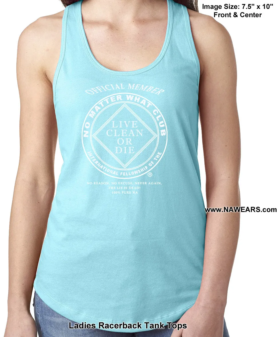 ltt- No Matter What Racerback Ladies Tank Tops