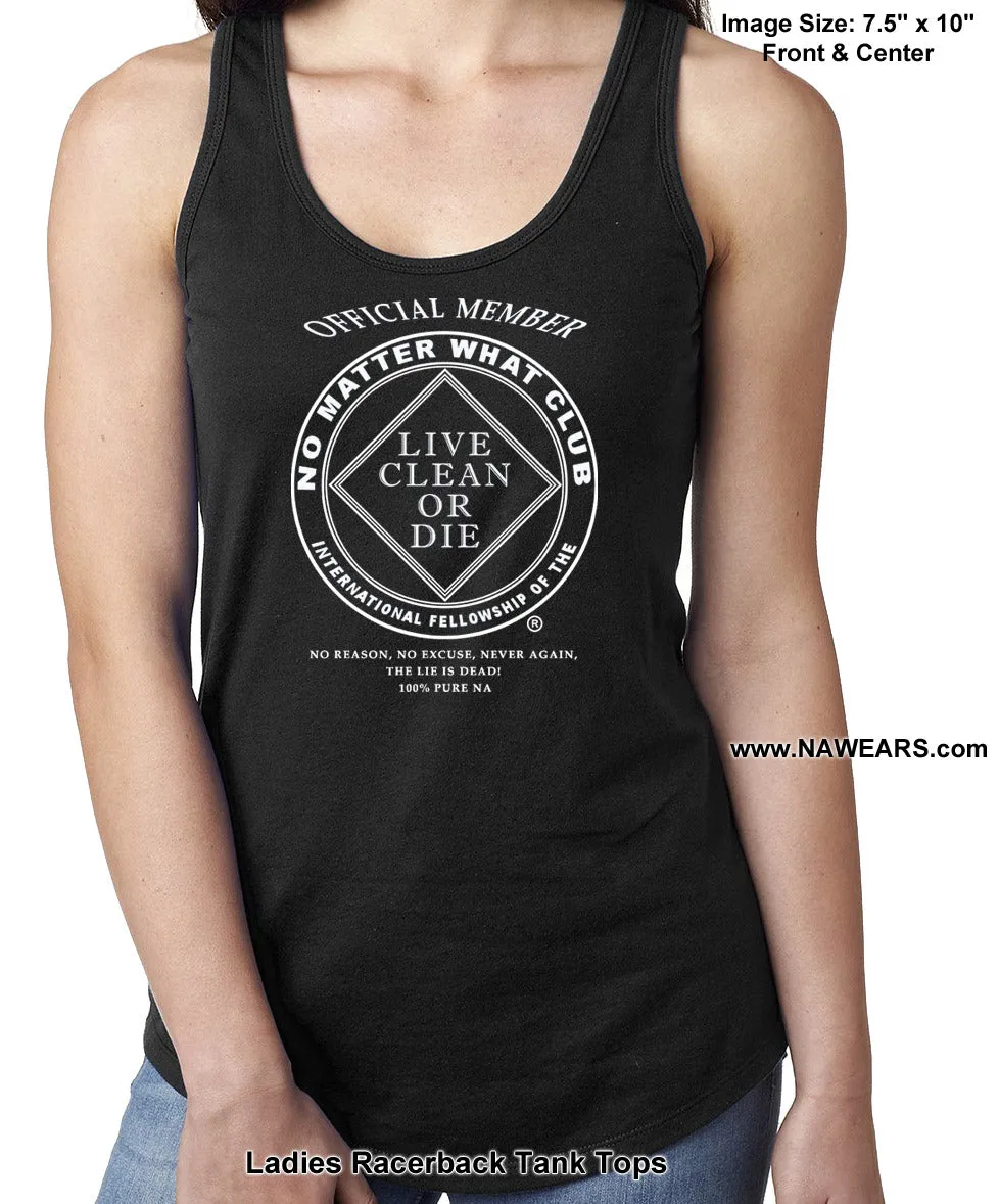 ltt- No Matter What Racerback Ladies Tank Tops