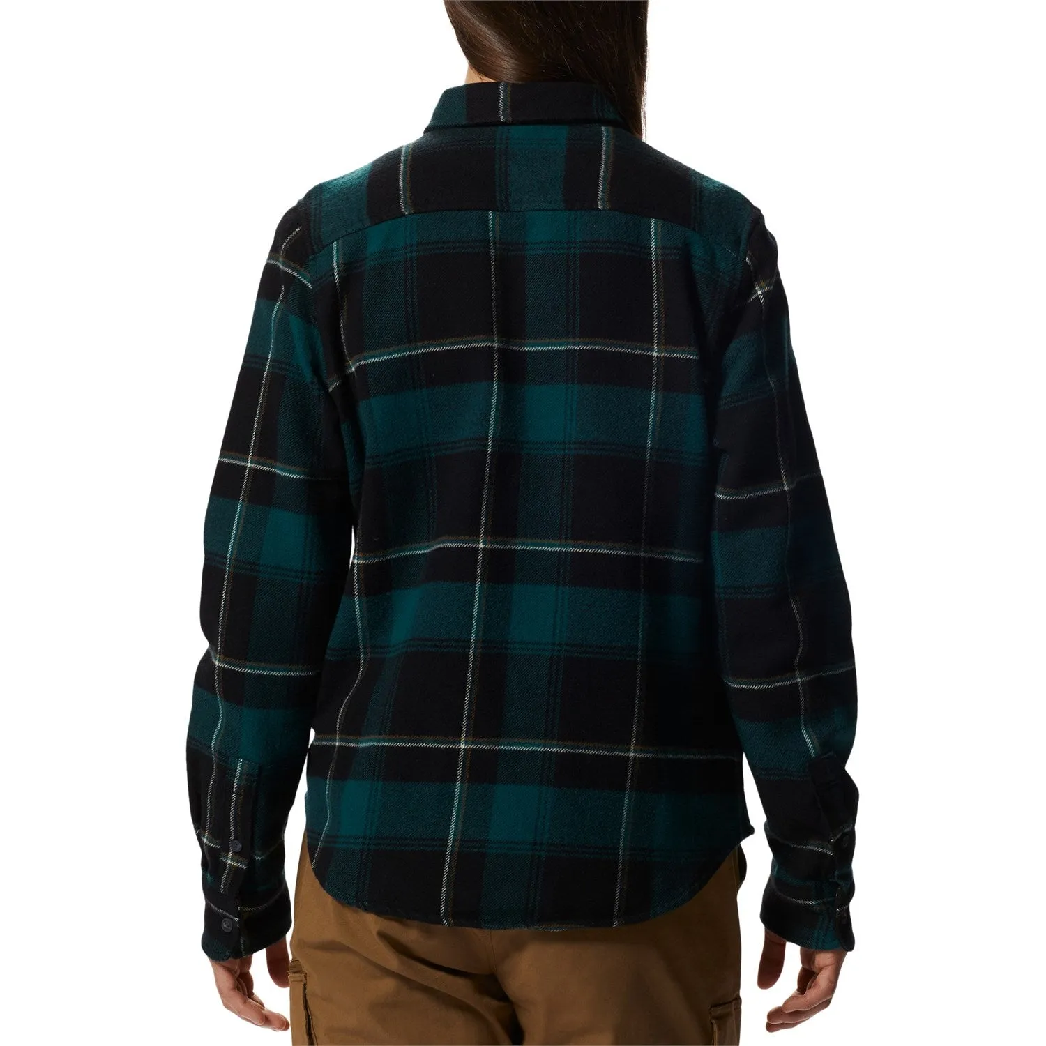 Mountain Hardwear Plusher Long Sleeve Shirt, Dark Green