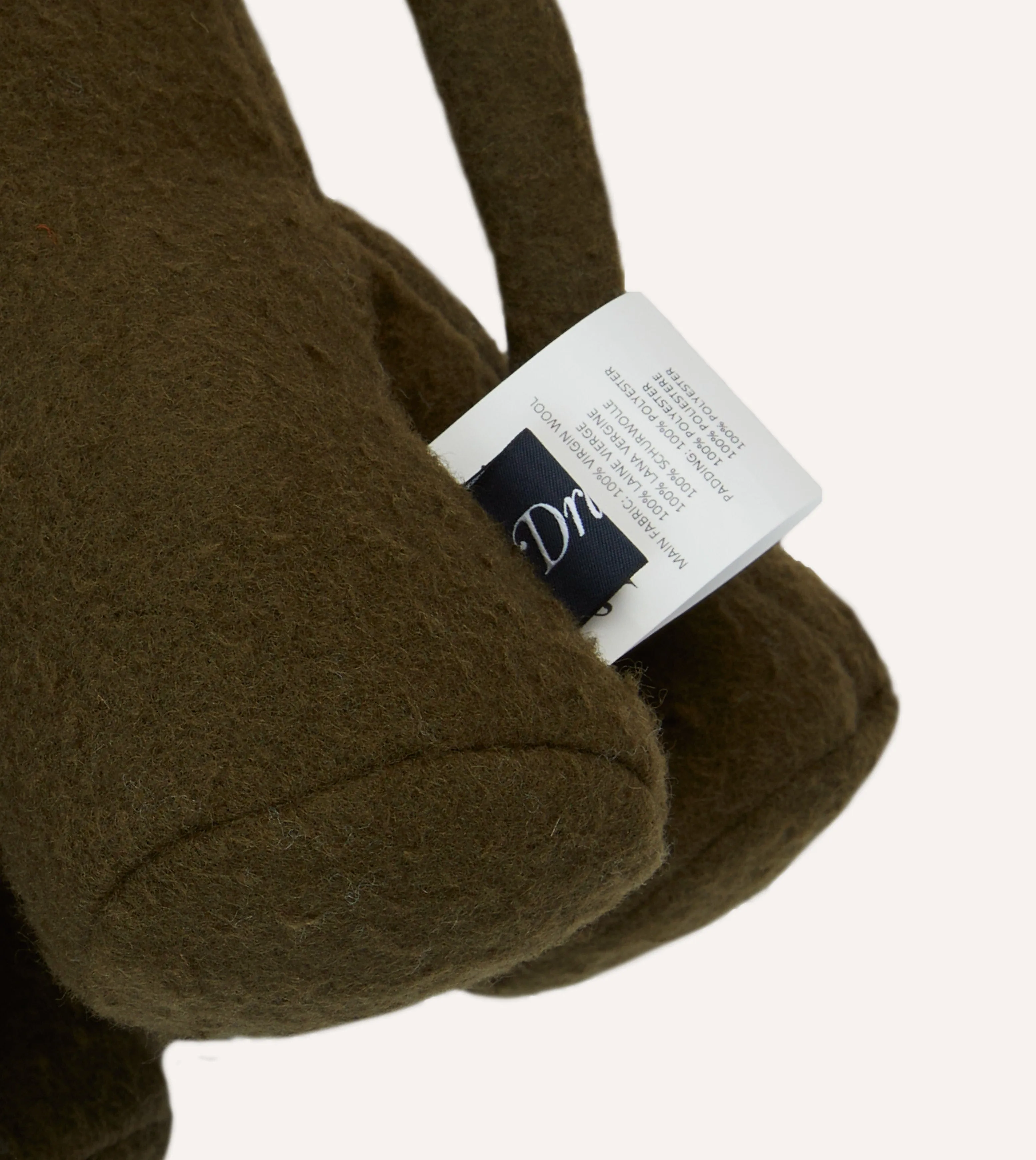 Olive Casentino Wool Elephant