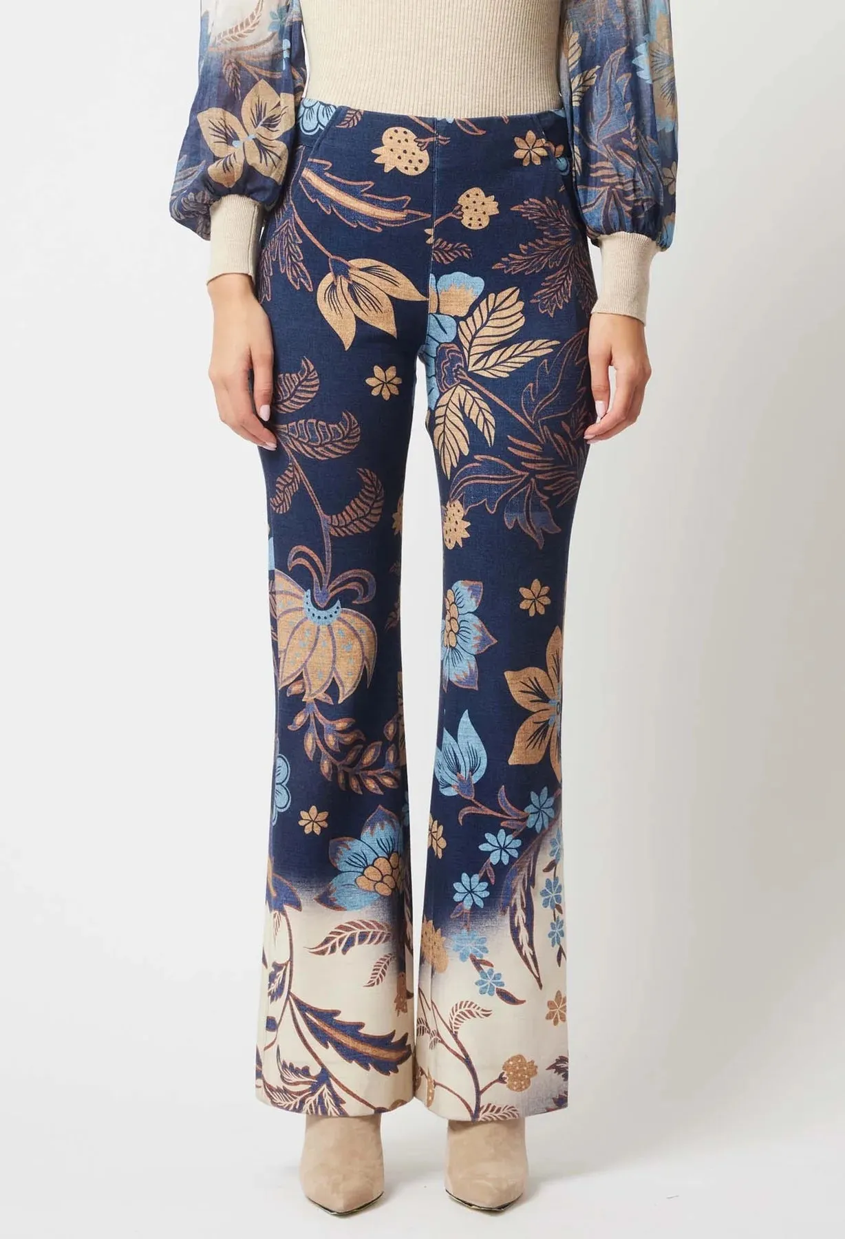 ONCE WAS GETTY PONTE PANT IN LOTUS FLOWER