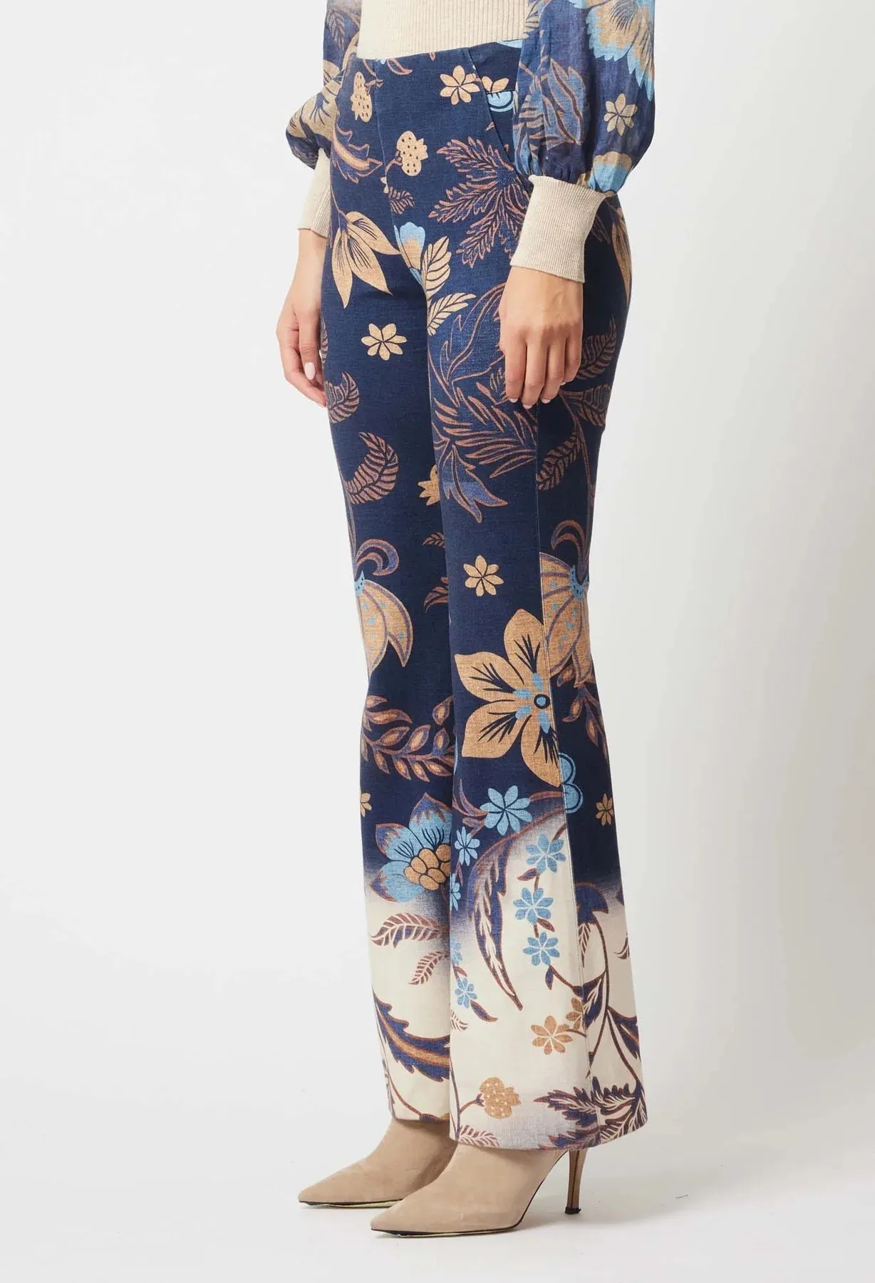 ONCE WAS GETTY PONTE PANT IN LOTUS FLOWER