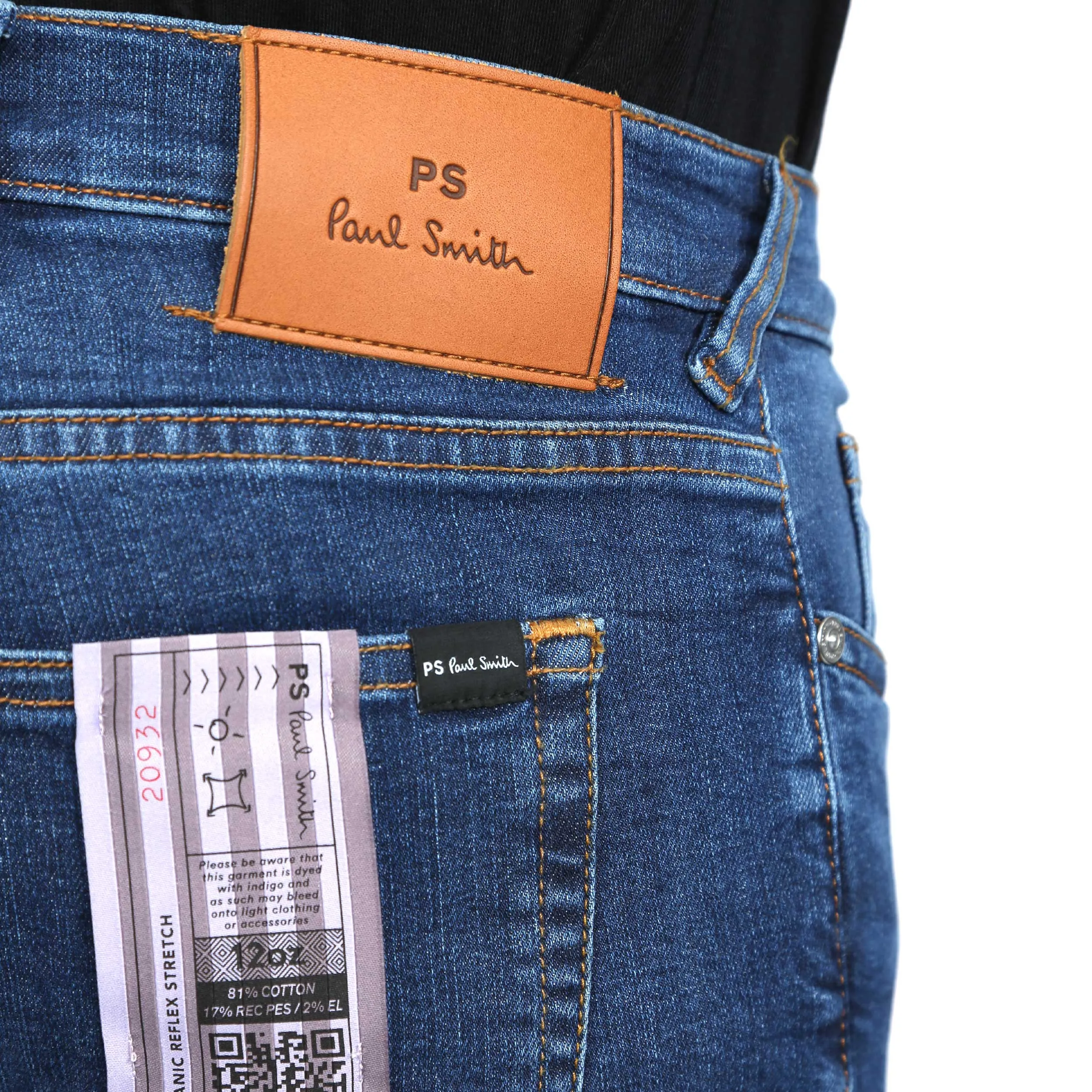 Paul Smith Organic Reflex Stretch Jean in Denim Blue