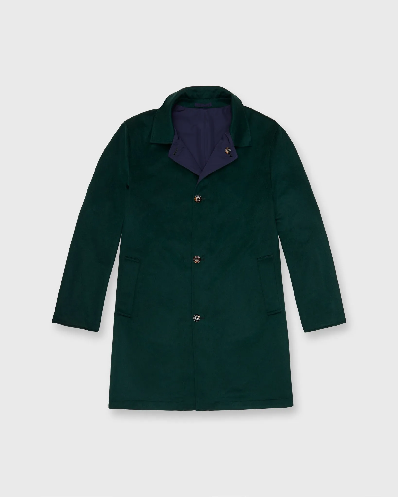 Peak Reversible Coat in Spruce/Navy