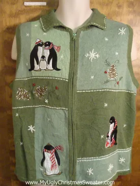 Penguin Families Cheap Christmas Sweater Vest