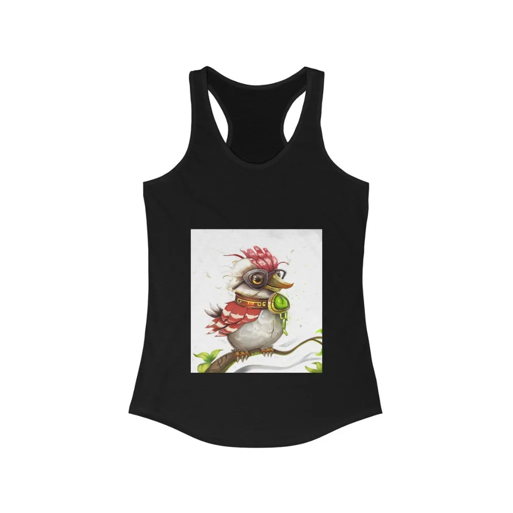 Pete the Sweet Little Bird Women's Ideal Racerback Tank