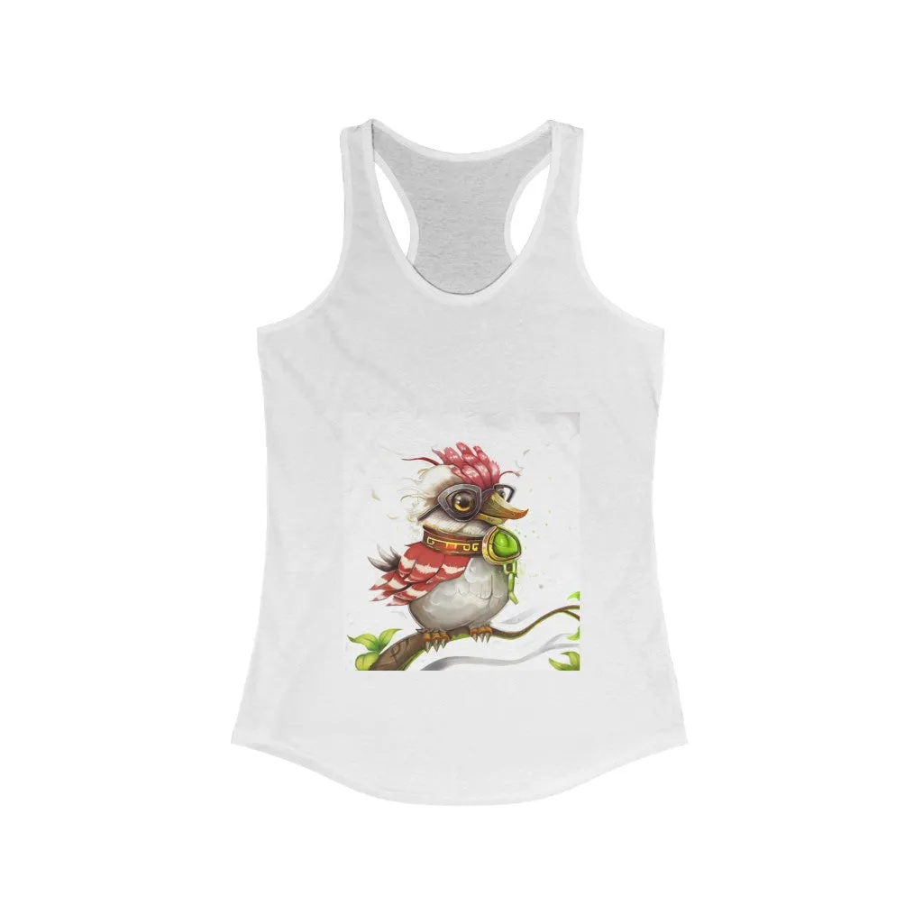 Pete the Sweet Little Bird Women's Ideal Racerback Tank