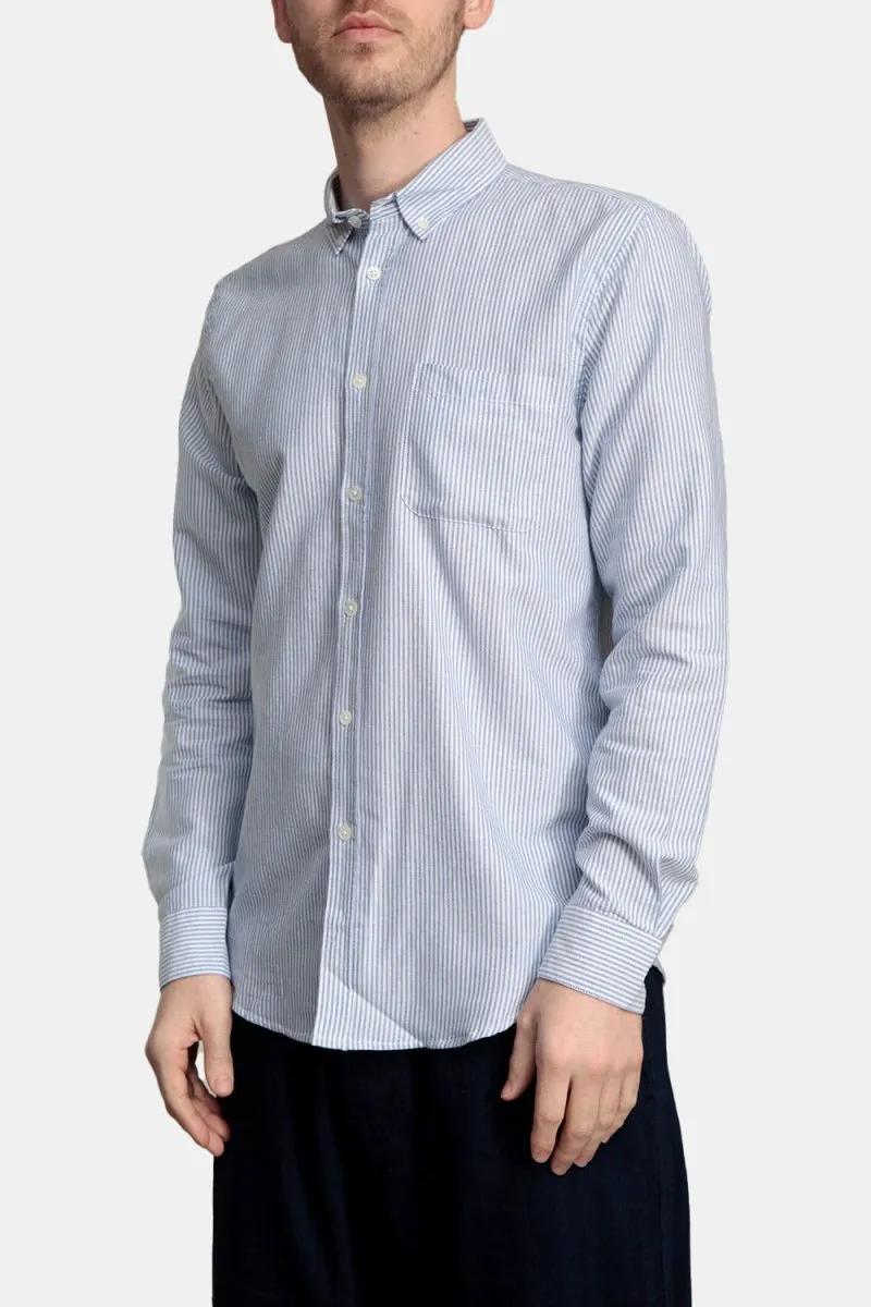 Portuguese Flannel Belavista Stripe Shirt (Blue)