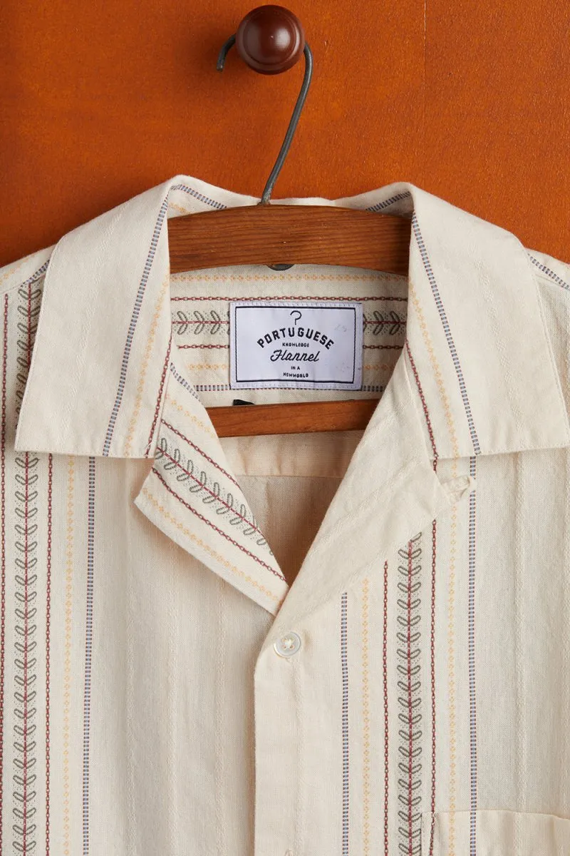 Portuguese Flannel Tapestry Shirt (Ecru)