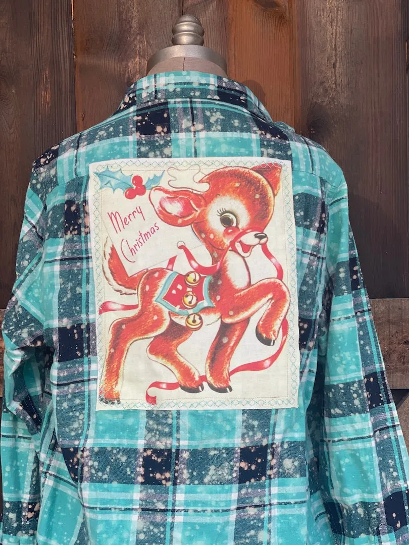 ROCKIN' REINDEER Flannel- LIMITED EDITION Artic Snow