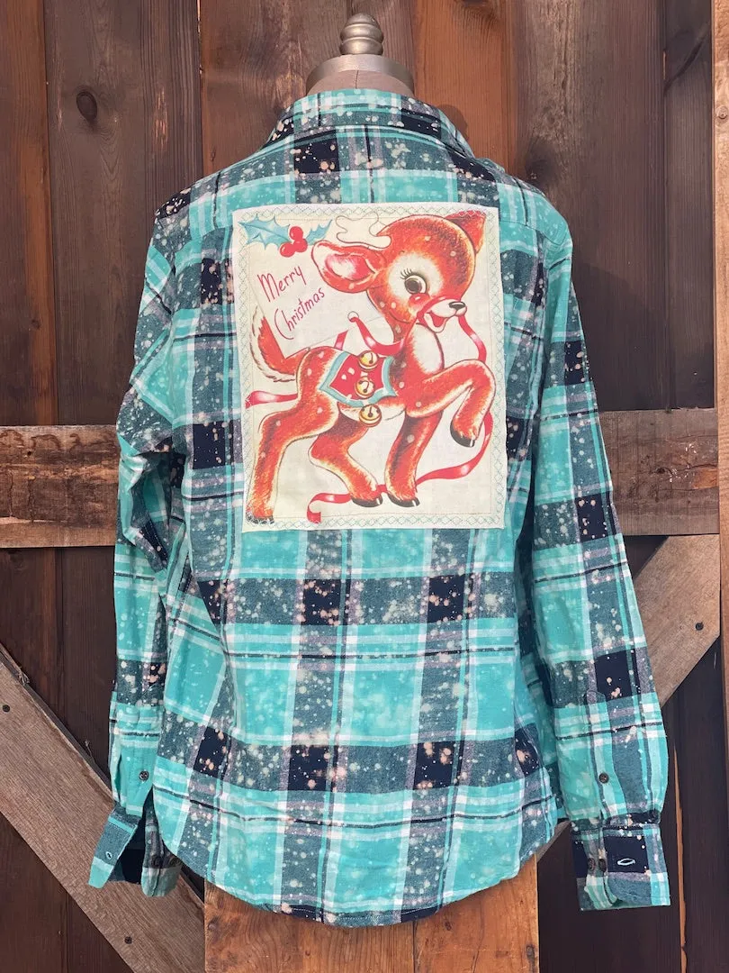 ROCKIN' REINDEER Flannel- LIMITED EDITION Artic Snow