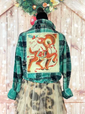 ROCKIN' REINDEER Flannel- LIMITED EDITION Artic Snow