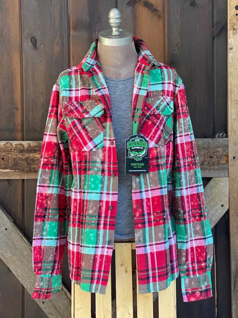 Santa Baby Art Flannel- LIMITED EDITION Mistletoe Plaid