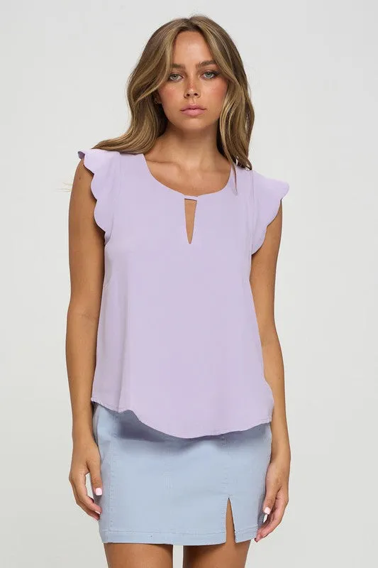 Scalloped Trim Top