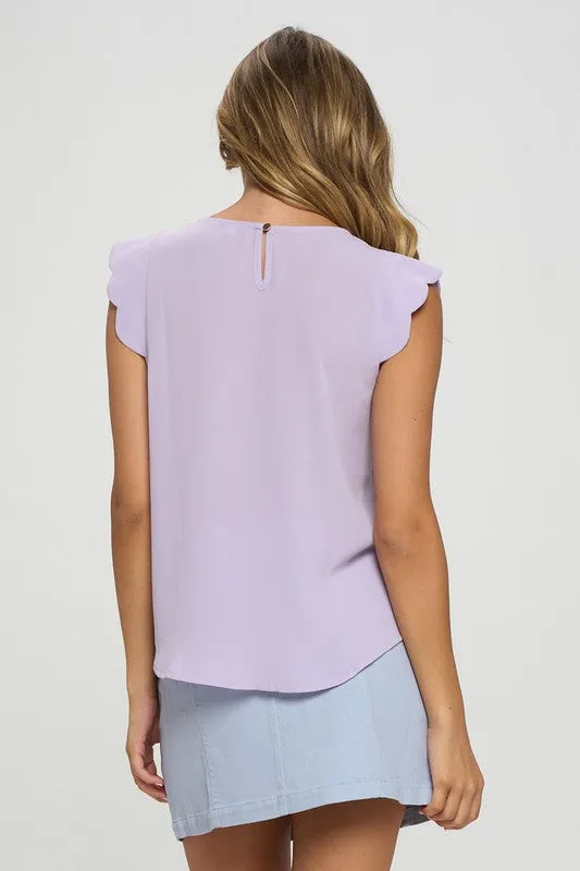 Scalloped Trim Top