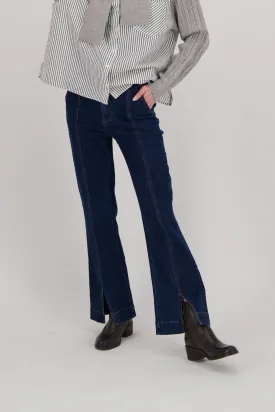 Split-Hem Denim Pant