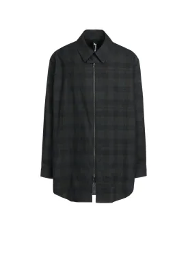 SUMI INK-DYED MADRAS PLAID SLIDER SHIRT