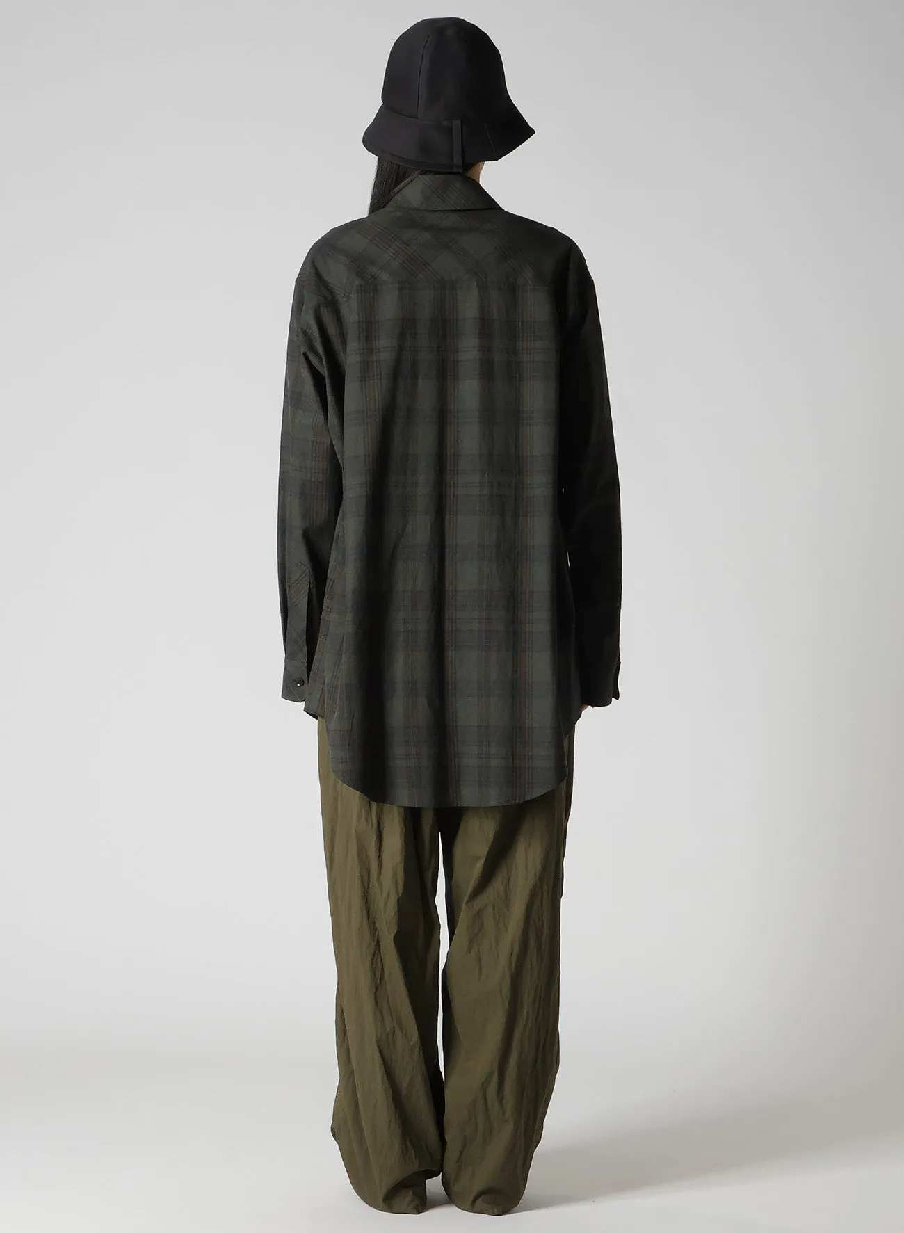 SUMI INK-DYED MADRAS PLAID SLIDER SHIRT