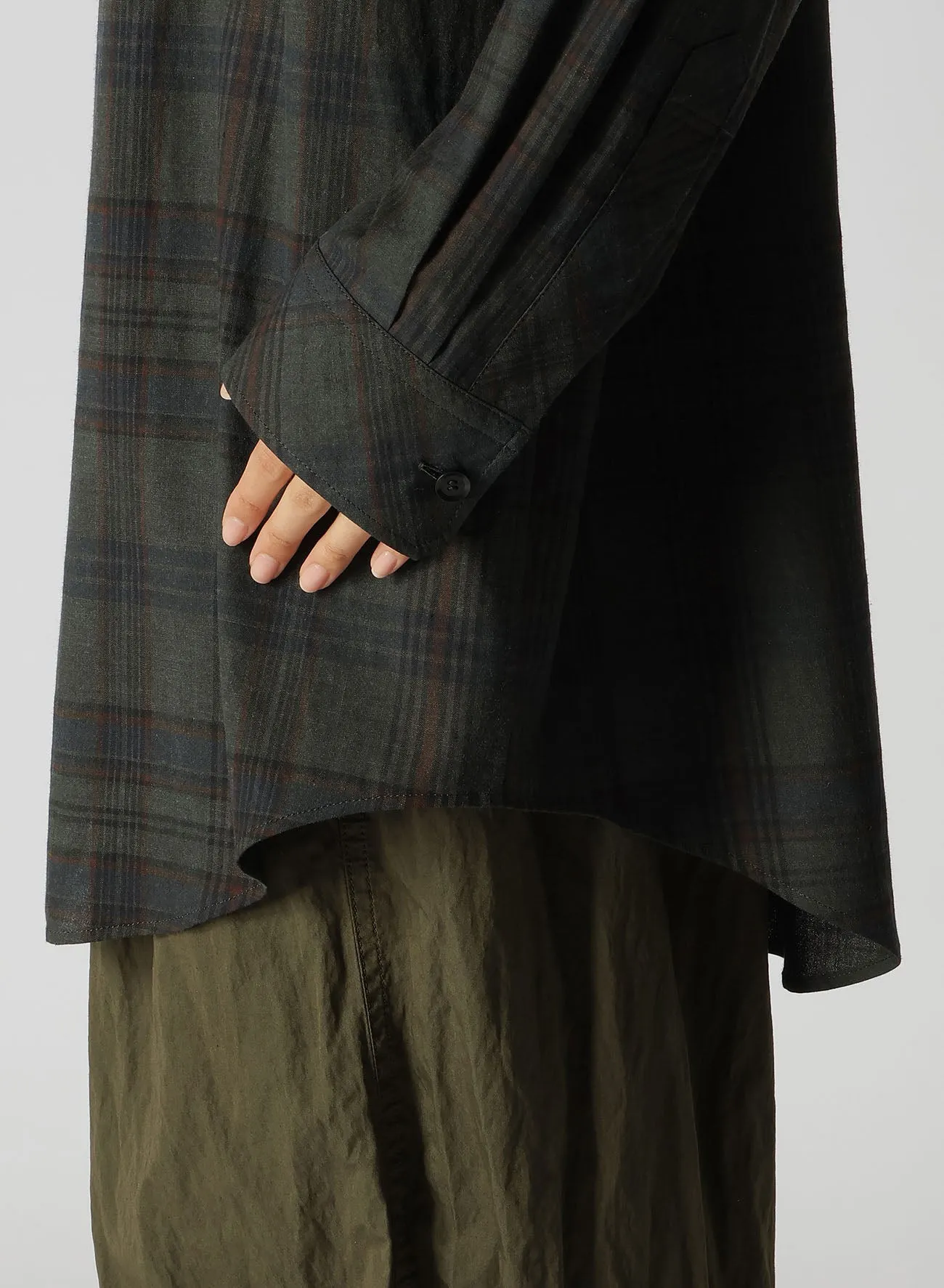 SUMI INK-DYED MADRAS PLAID SLIDER SHIRT