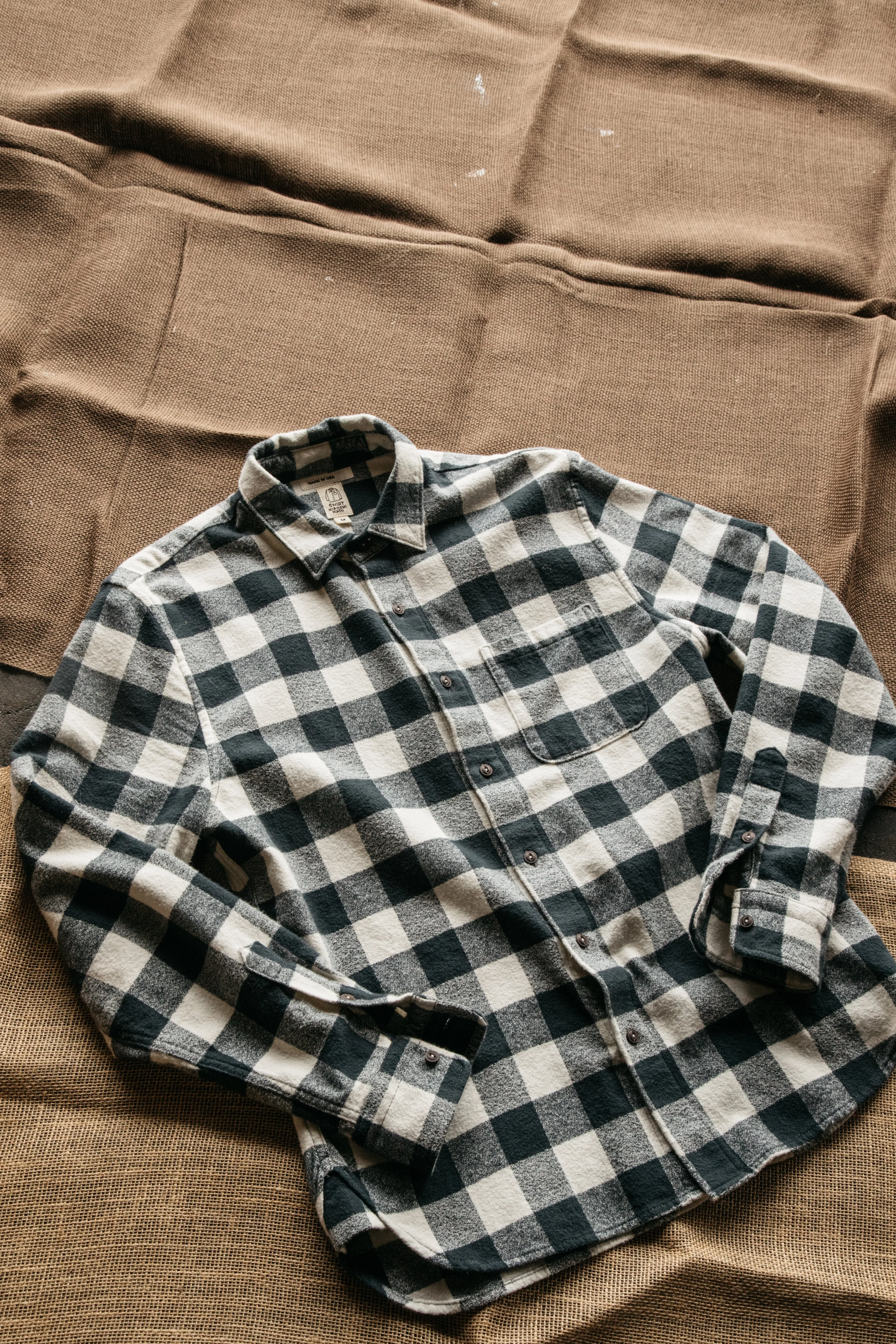 The Ripper Organic Cotton Plaid - Gray Ivory