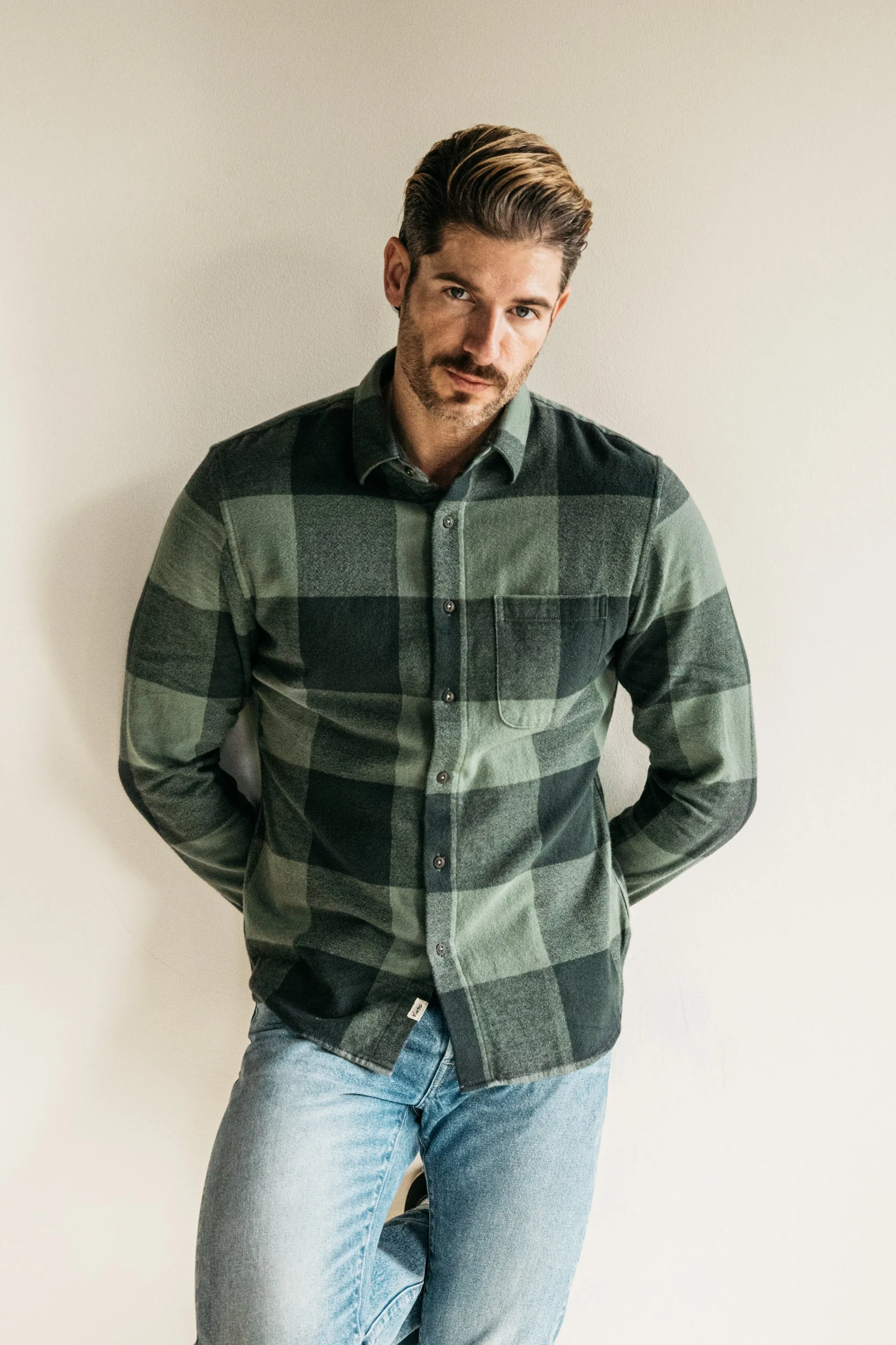 The Ripper Organic Cotton Plaid - Green Gray