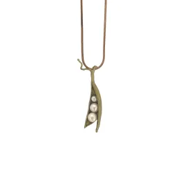 Triple Pea Pod Necklace