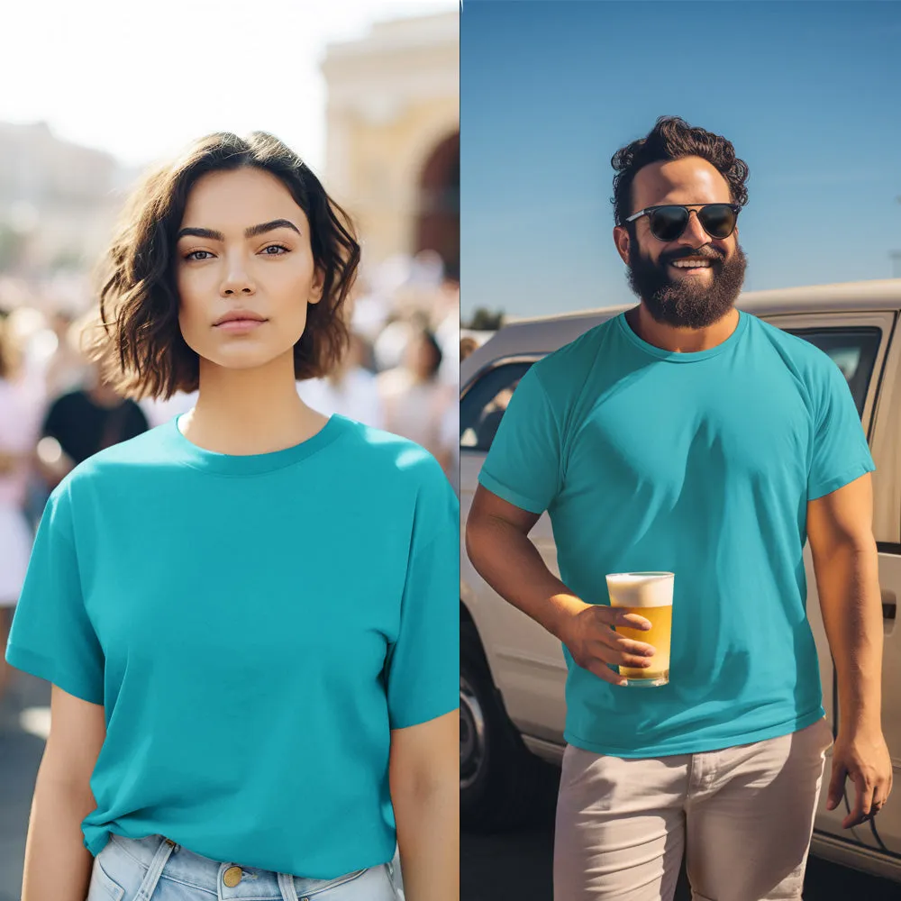 Turquoise Blue T shirt