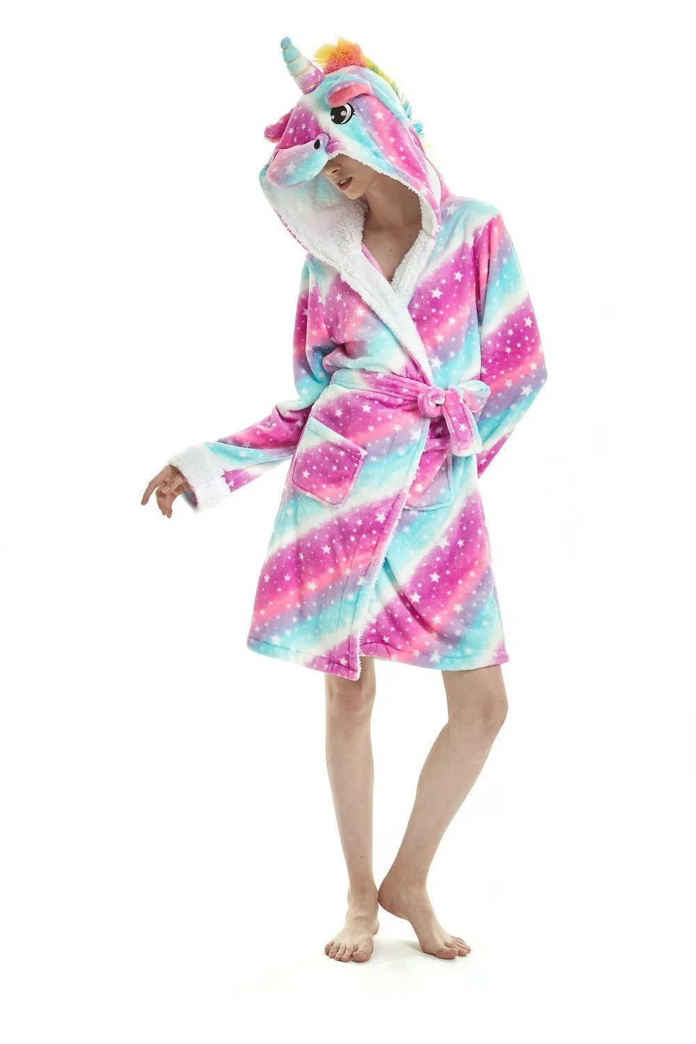 Unicorn Kigurumi Adult Animal Pajamas Softest Bath Robe