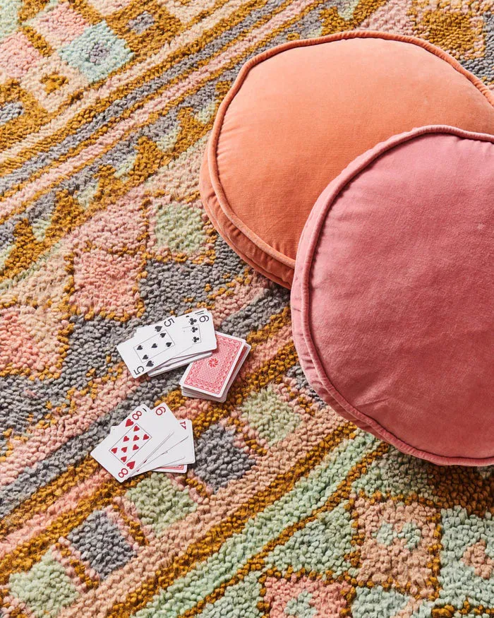 VELVET PEA CUSHION | Dusty Rose