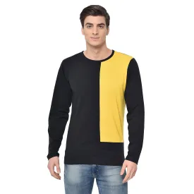 Vimal Jonney Full Sleeve Yellow T-shirt For Men's