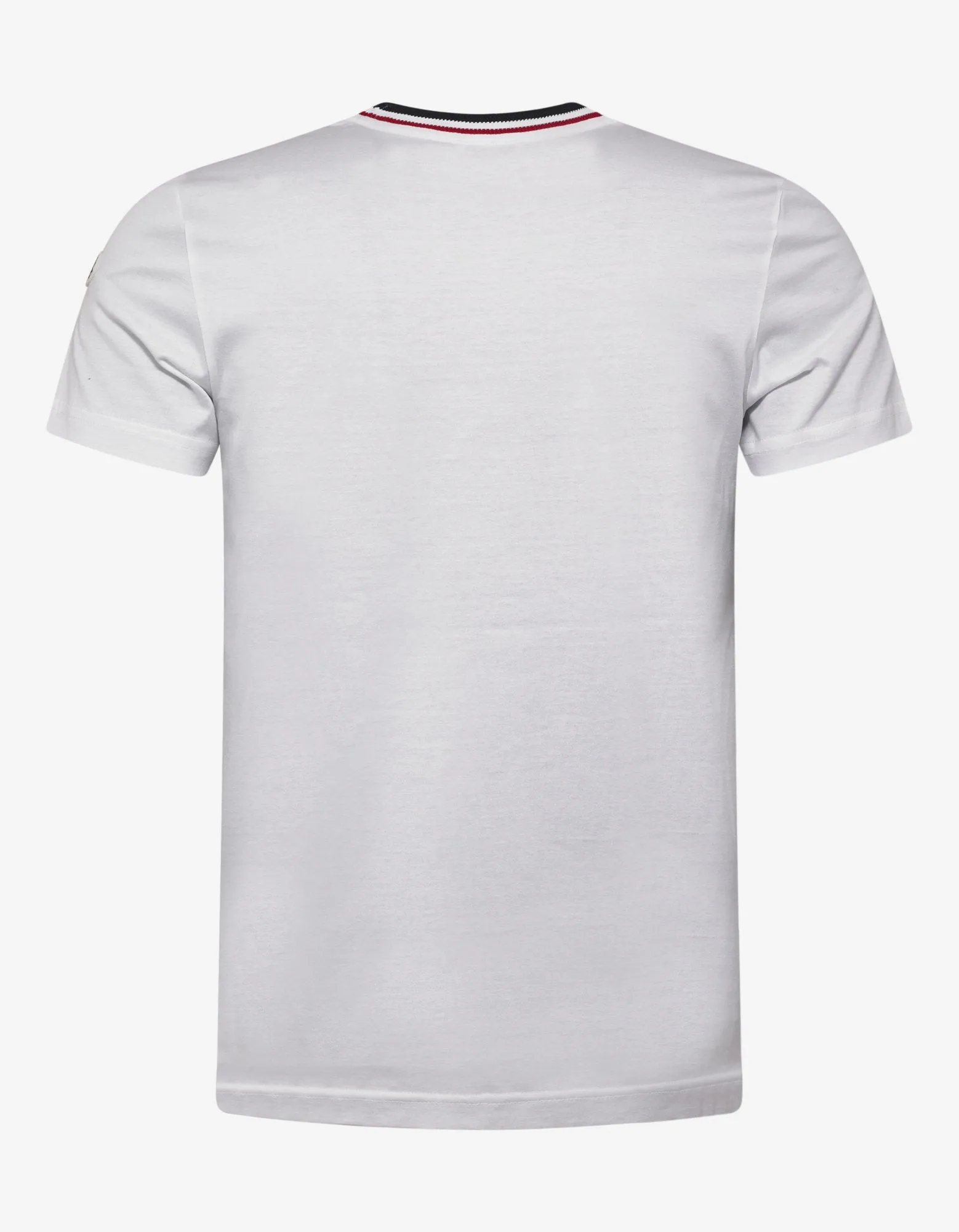 White Contrast Collar T-Shirt