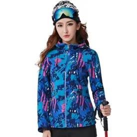 Women's Color Burst Hooded Windbreaker