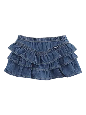 Wrangler Little Girl's Blue Denim Ruffle Skirt